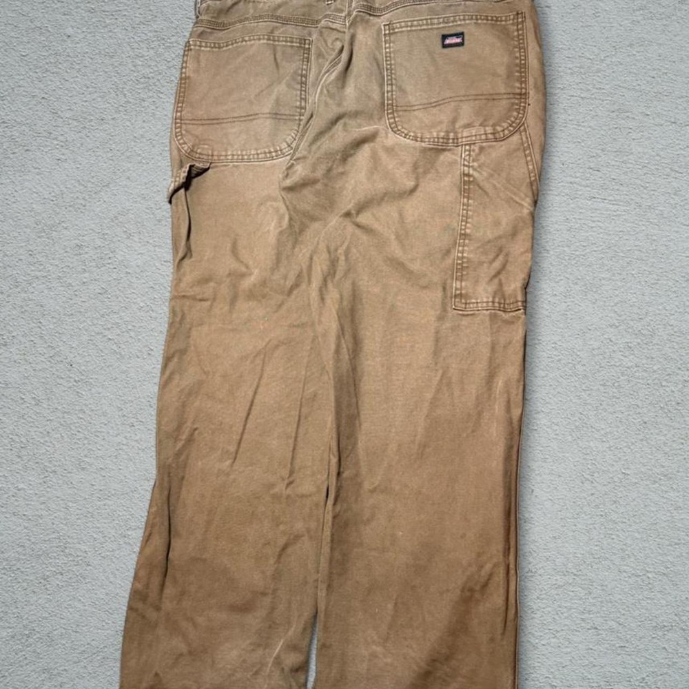 Dickies Mens Relaxed Fit Carpenter Pants Tan Brown 36x30 EU202RTB Cotton Utility